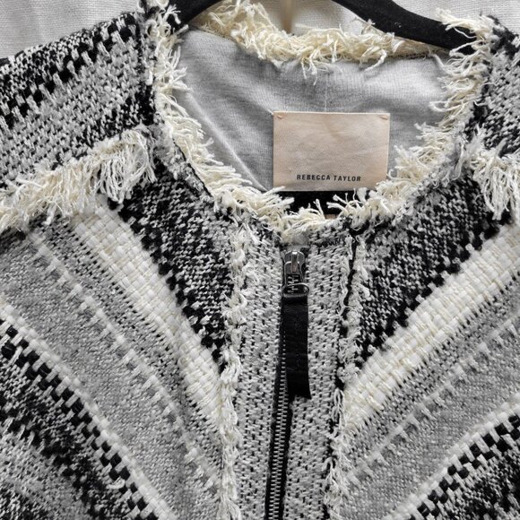 Rebecca Taylor Tweed Jacket Blazer Coat - Picture 4 of 10